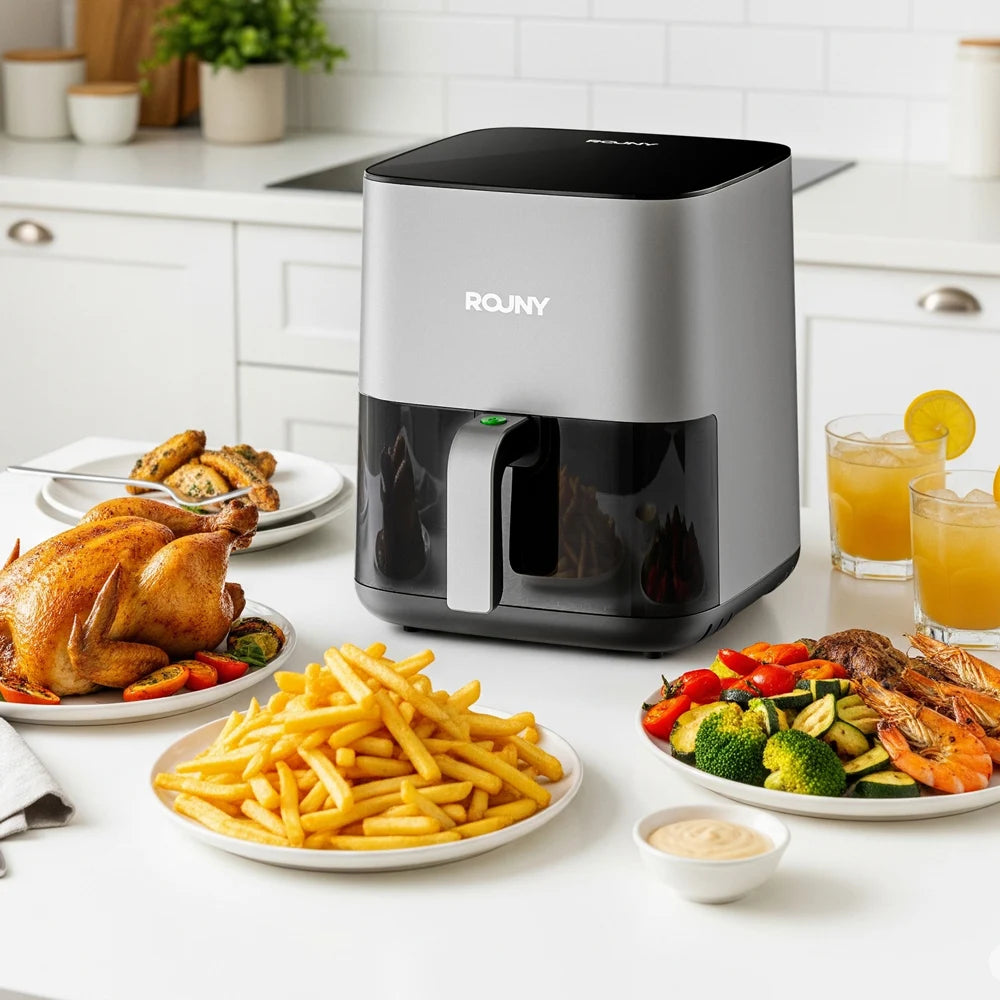 5L Air Fryer - Electric Oil-Free Fryer with Touch Control and Visible Window