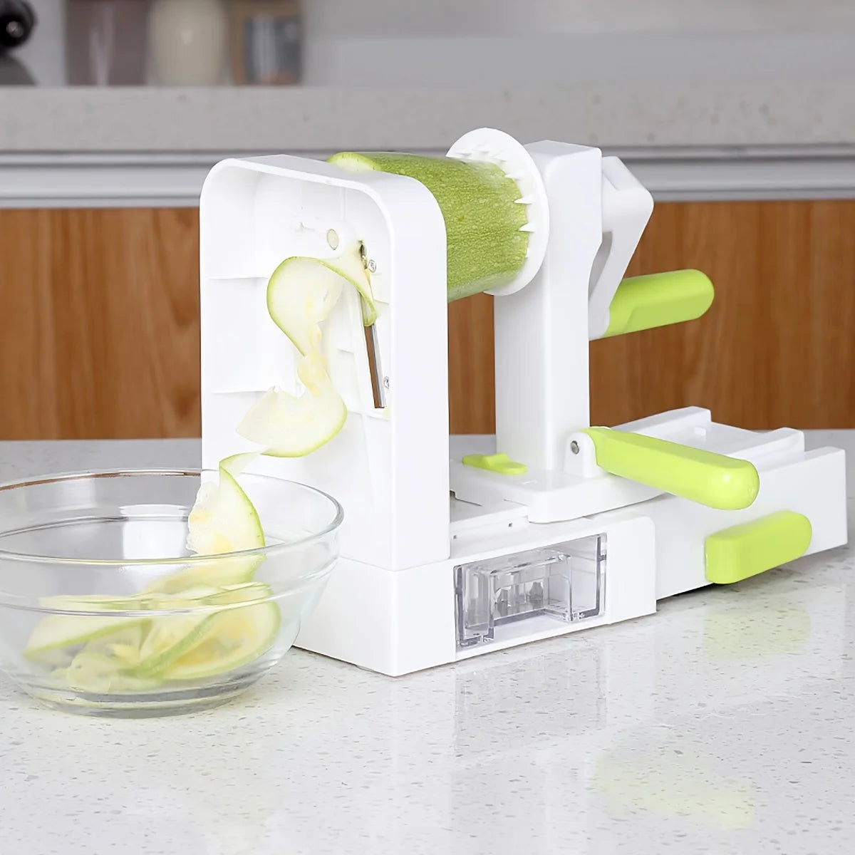 Stainless Steel Vegetable Spiralizer - Heavy Duty Veggie Pasta Maker