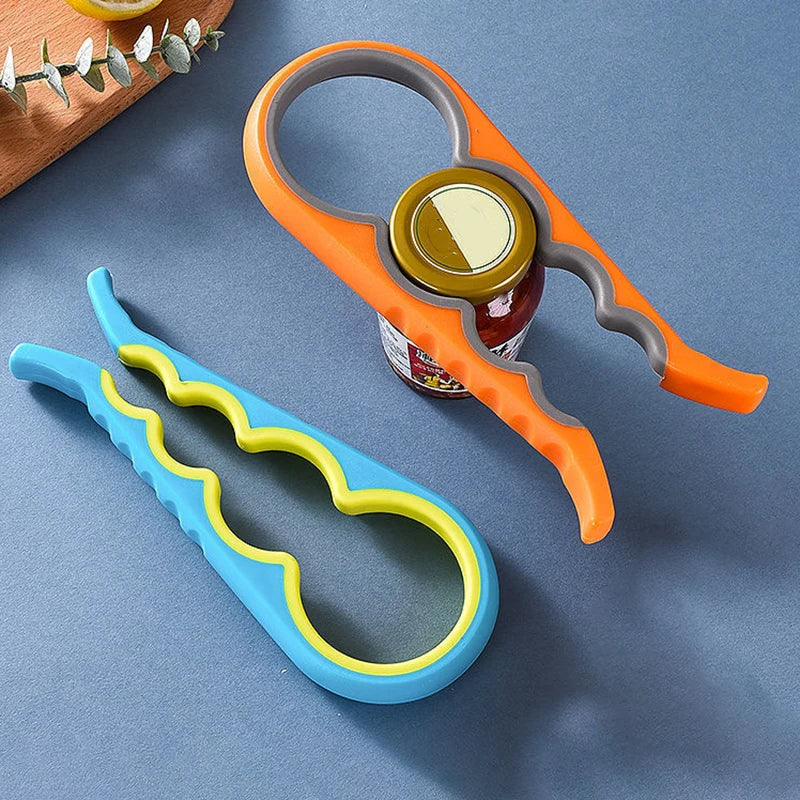 4-in-1 Jar Opener - Multi-Function Bottle Cap Lid Remover Tool