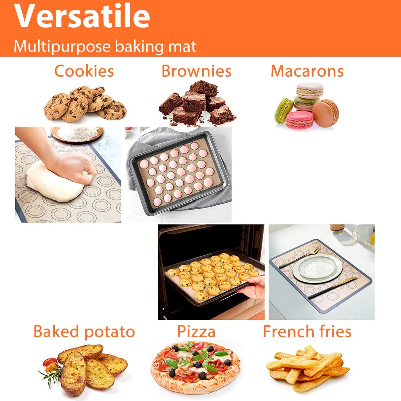 Silicone Baking Mat - Non-Stick Heat Resistant Cookie Sheet Liner