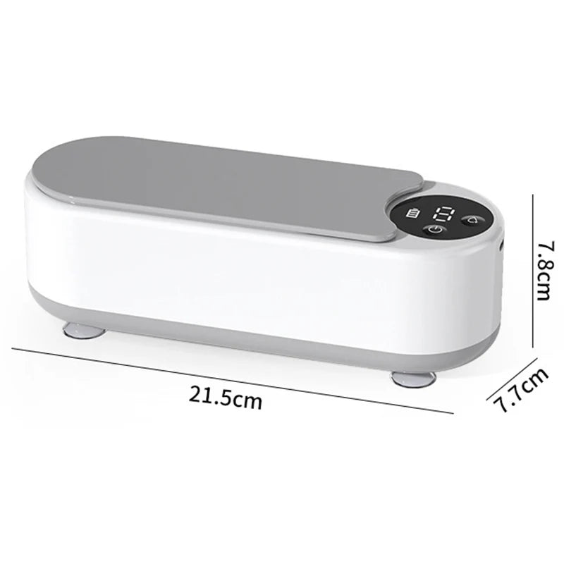 Ultrasonic Wireless Glasses Cleaning Machine - Portable Eyeglass Jewelry Cleaner