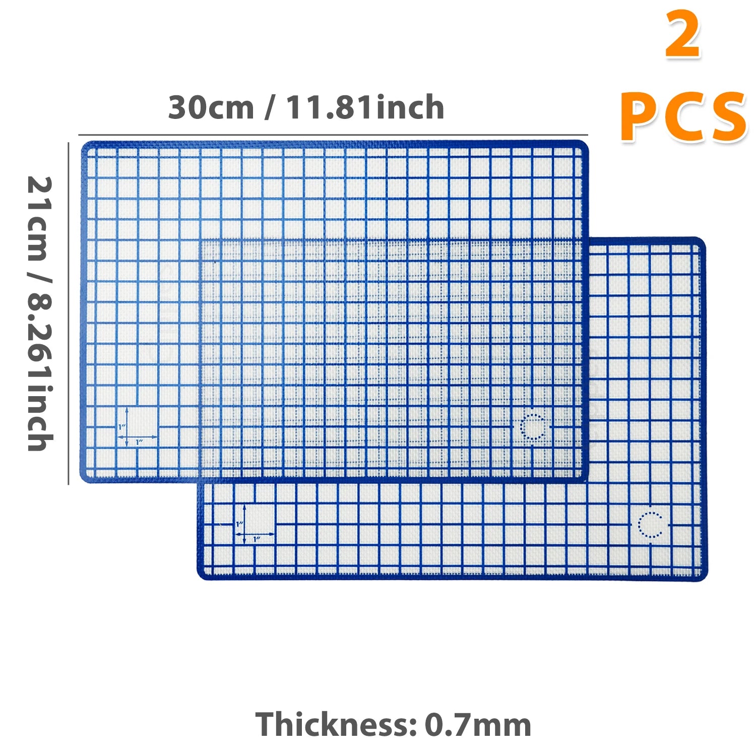 Silicone Baking Mats Set - Reusable Non-Stick Oven Liners