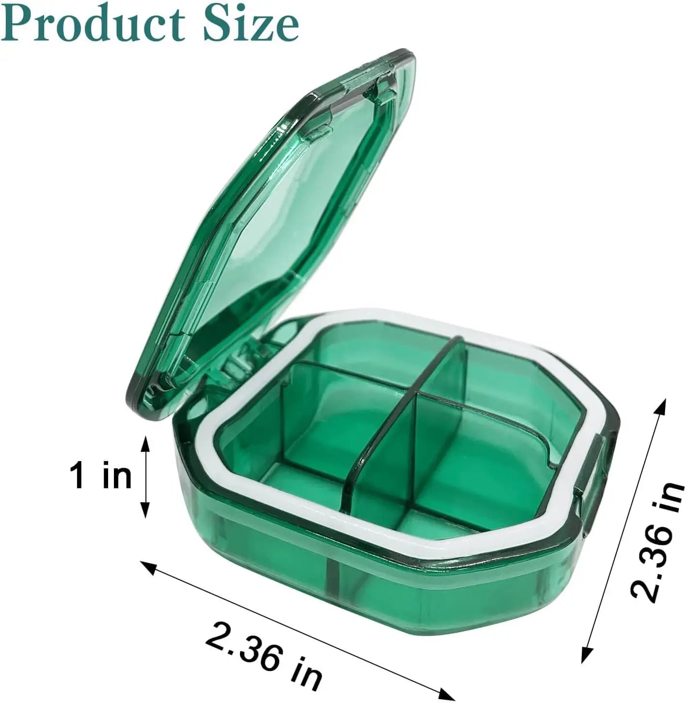 Pill Storage Box - Weekly Medication Organizer Container