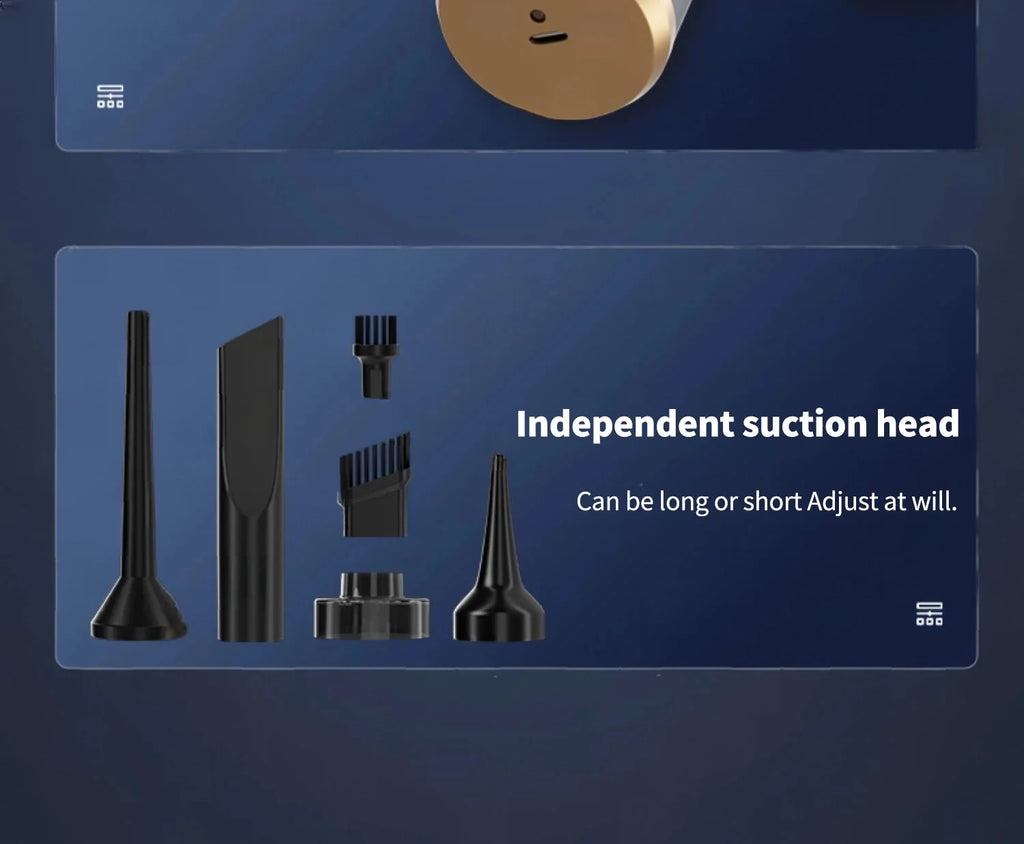 CENRR 98000PA Car Vacuum Cleaner - Cordless Handheld High Power