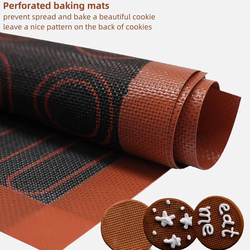 Perforated Silicone Baking Mat - Breathable Non-Stick Oven Liner