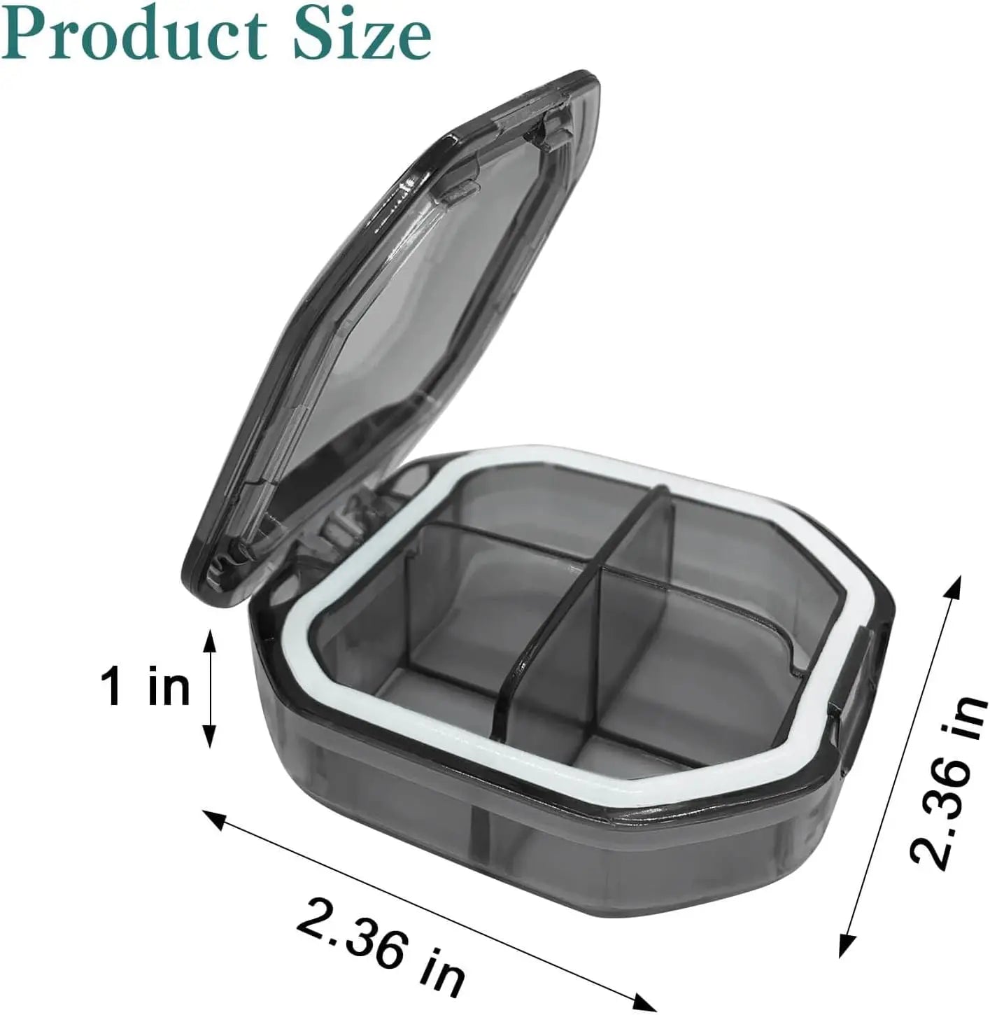 Pill Storage Box - Weekly Medication Organizer Container
