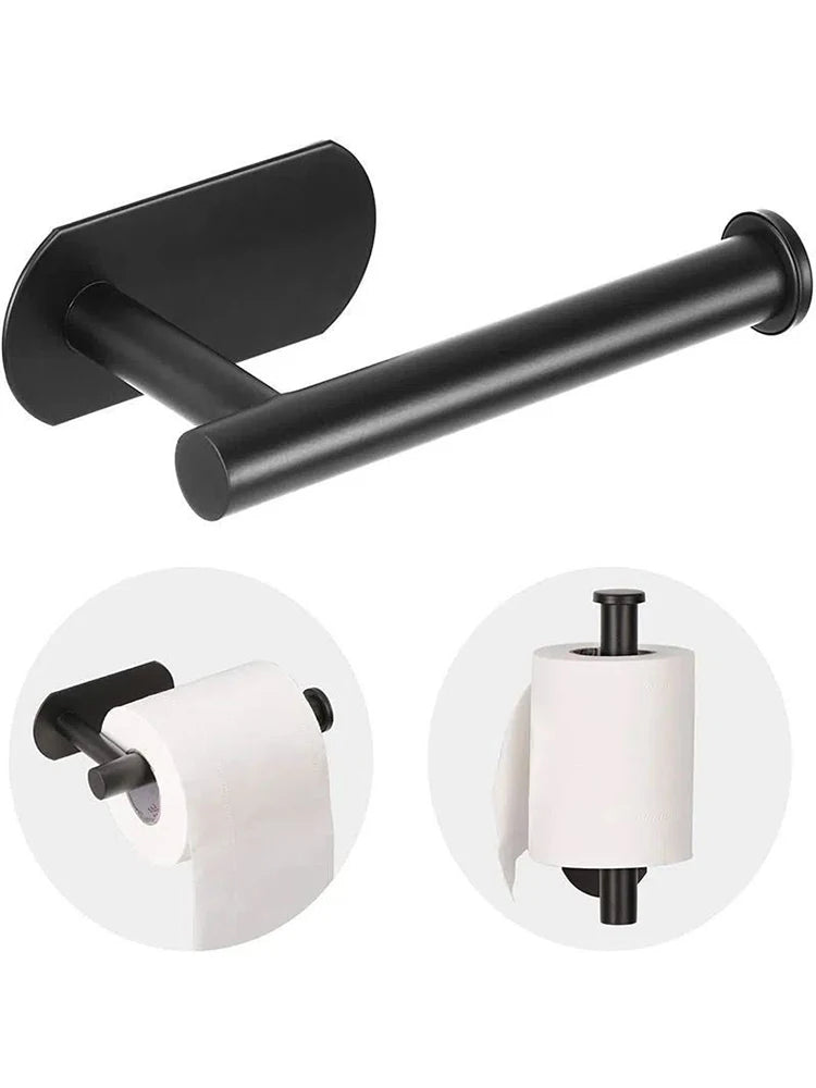 Toilet Paper Holder - Wall Mount Bathroom Tissue Dispenser with Shelf