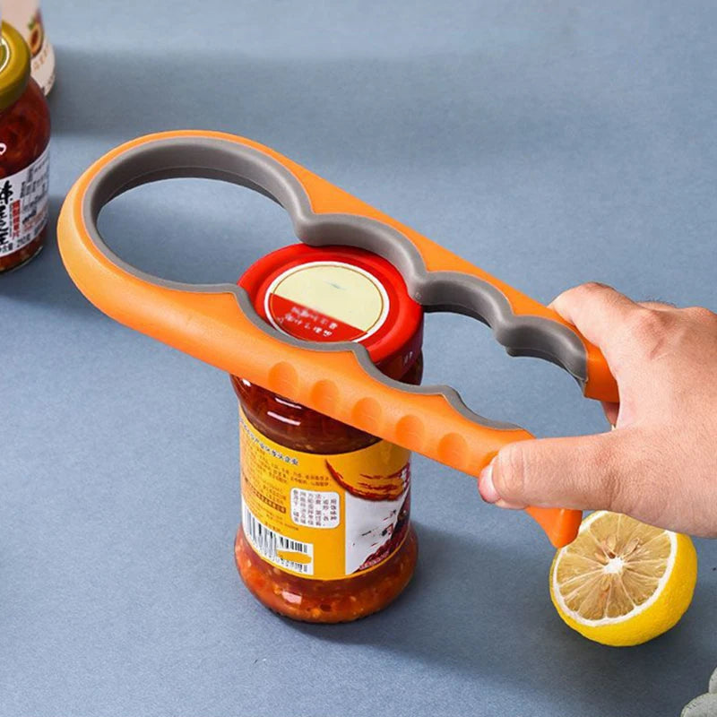 4-in-1 Jar Opener - Multi-Function Bottle Cap Lid Remover Tool
