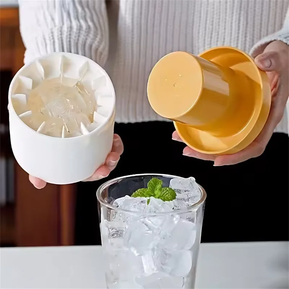 Food Grade Silicone Ice Cube Maker - Cylinder Ice Mold Tray