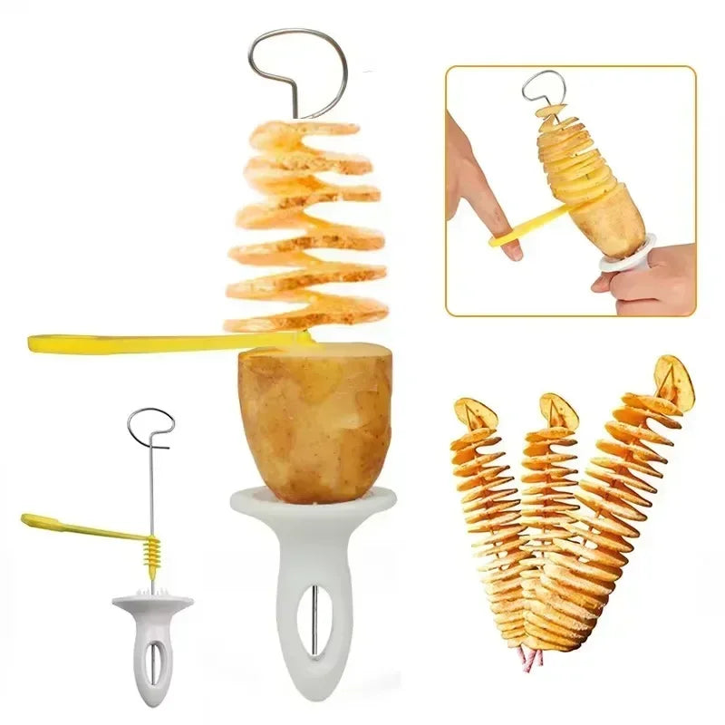 Potato Spiral Cutter - Tornado Slicer for Curly Fries and Vegetables
