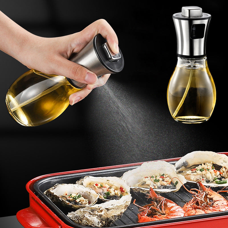 Oil Spray Bottle - Glass Cooking Sprayer for Air Fryer BBQ Baking