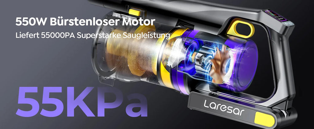 Laresar X11 Cordless Vacuum Cleaner - Wireless Stick Vacuum