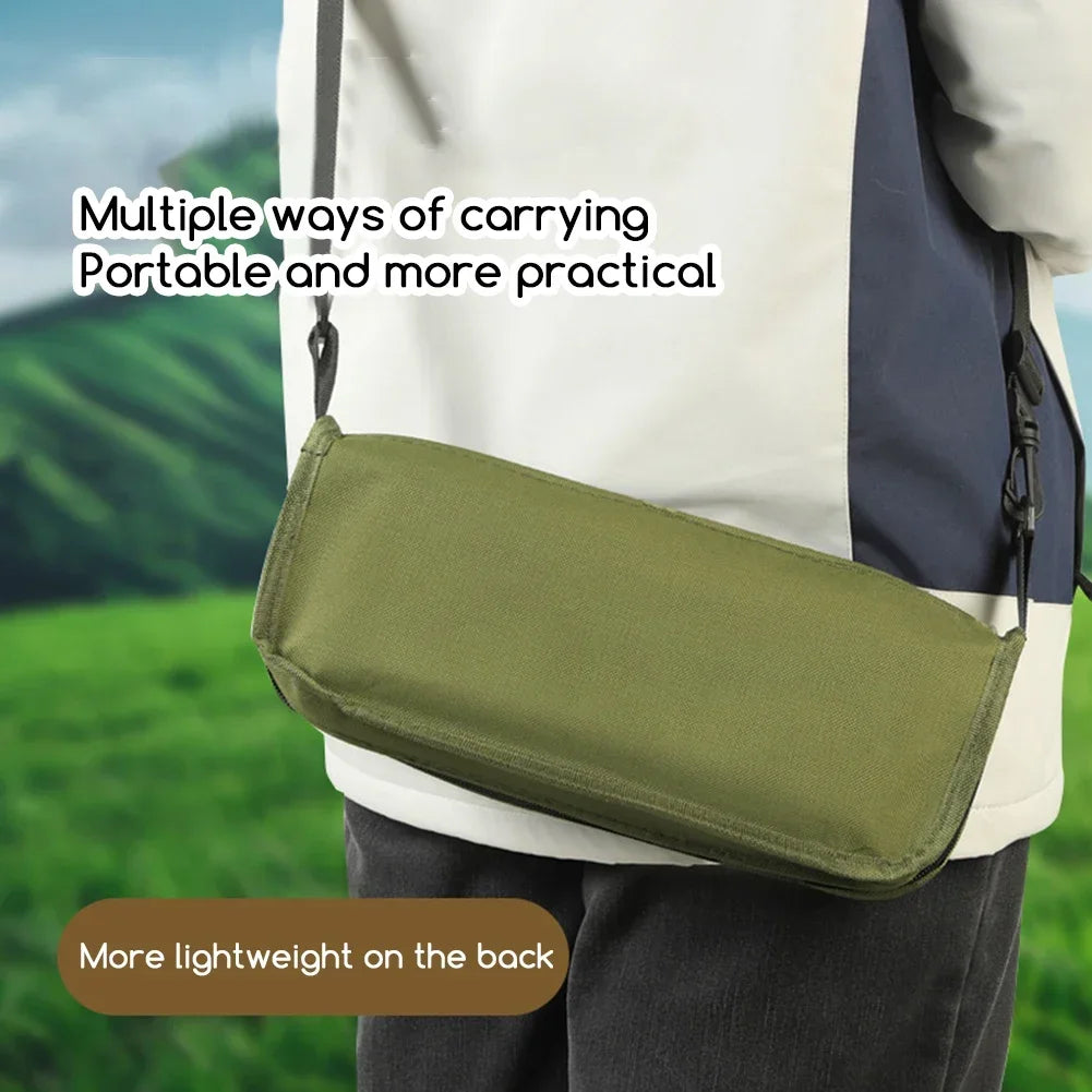 Foldable Camping Stool - Portable Backpack Chair for Outdoor Fishing Travel