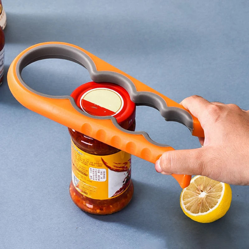 4-in-1 Jar Opener - Multi-Function Bottle Cap Lid Remover Tool