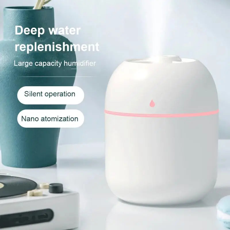 Mini Portable Air Humidifier - USB Water Drop Ultrasonic Mist Diffuser