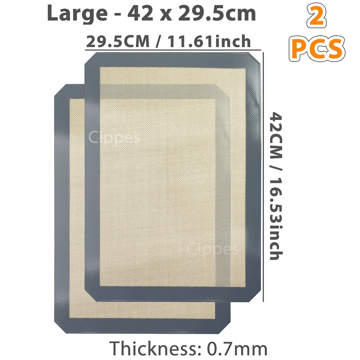 Silicone Baking Mats Set - Reusable Non-Stick Oven Liners