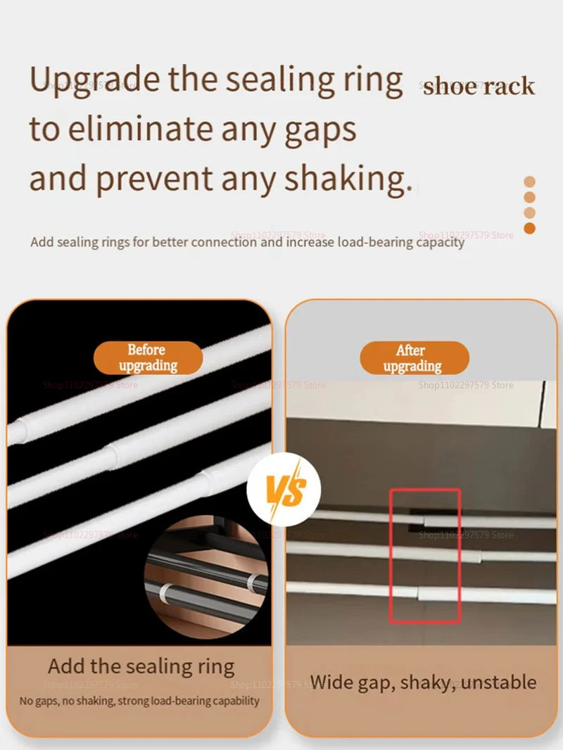 Shoe Cabinet - Multi-Tier Storage Rack Organizer for Entryway