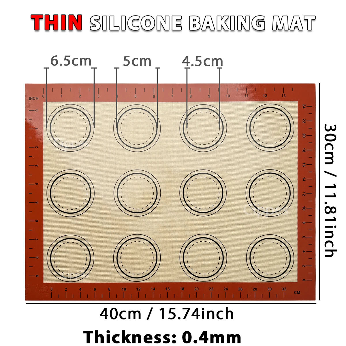 Silicone Baking Mat - Non-Stick Heat Resistant Cookie Sheet Liner