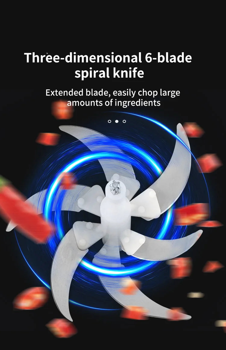 5L Electric Food Chopper - Vegetable Processor Meat Grinder Mixer