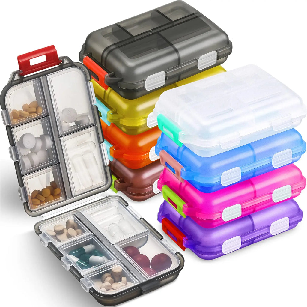 Pill Storage Box - Weekly Medication Organizer Container