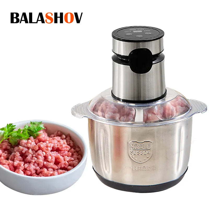 5L Electric Food Chopper - Vegetable Processor Meat Grinder Mixer