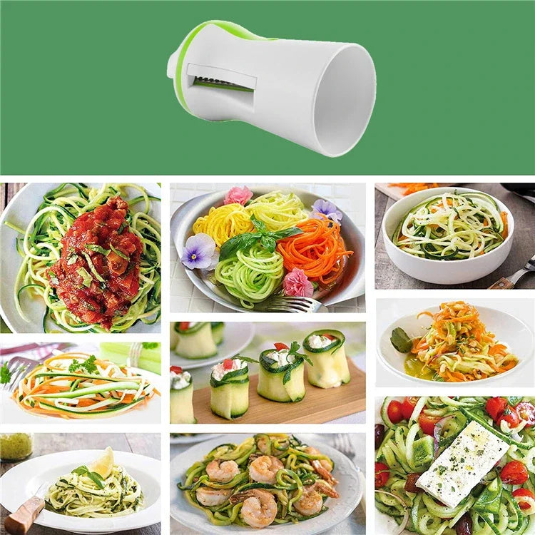 LMETJMA Spiralizer Vegetable Slicer - 5 Blade Zoodle Maker