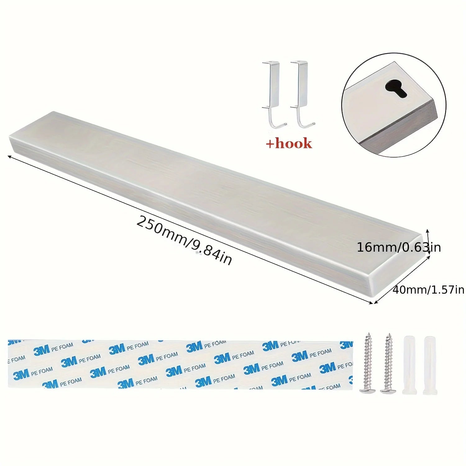 Magnetic Knife Holder - Wall Mount Stainless Steel Knife Strip Bar