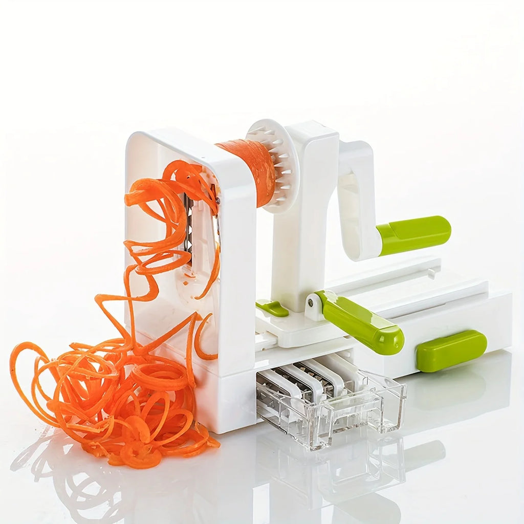 Stainless Steel Vegetable Spiralizer - Heavy Duty Veggie Pasta Maker