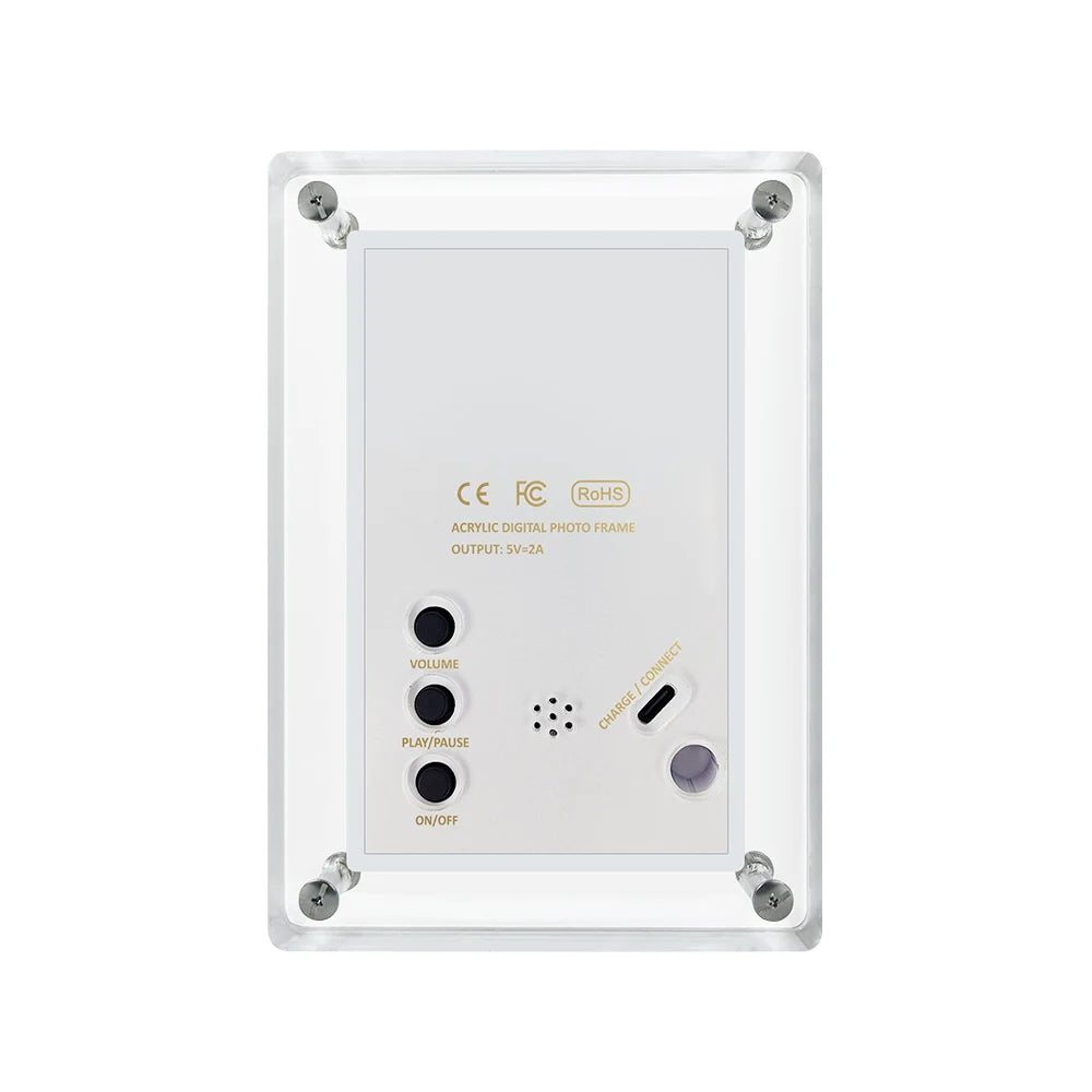 5 Inch Digital Photo Frame - Acrylic IPS Screen Battery Powered Picture Frame