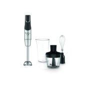 Batidora de mano - Moulinex Powelix Life DD953D, 3 en 1, 1200 W, Tecnología Powelix, 4 Cuchillas, Accesorios Incluidos, Acero Inoxidable