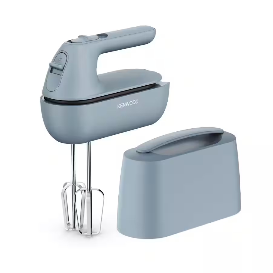 Amasadora de mano - Kenwood QuickMix Go HMP40.000GY, 350 W, 5 Velocidades, SureEject, Azul Tormenta