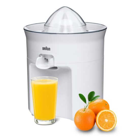 Exprimidor - Braun Tribute Collection CJ3050WH, 60 W, Apto para Lavavajillas, Blanco