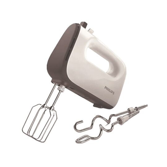 Amasadora de mano - Philips HR3741/00, 450 W, 5 Velocidades + Turbo, Blanco