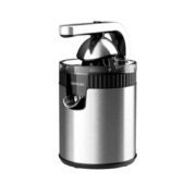 Exprimidor - Cecotec Xqueeze RetroJuice 600 Steel, 600 W, Filtro Acero Inox, 2 Conos, Antigoteo