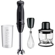 Batidora de mano - Braun Minipimer MultiQuick 5 MQ50202MBK, 1000 W, 21 Velocidades, SplashControl, EasyClick Plus, Accesorios
