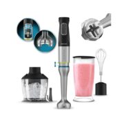 Batidora de mano - Cecotec Katana 15 Chop G, 1500 W, 21 Velocidades, PerreoMove, 4 Cuchillas, Turbo, Vaso 800 ml